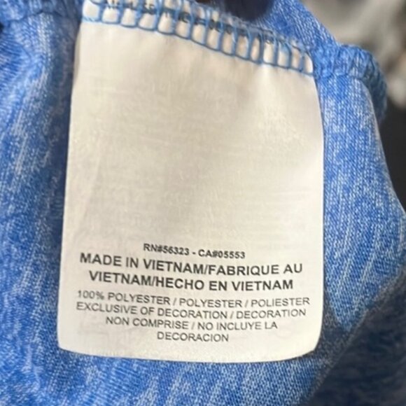 Nike Dri-Fit Heathered Blue Short Sleeve Scoop Neck Relaxed Fit T-Shirt - Picture 8 of 9